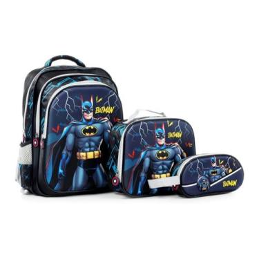 Imagem de Kit Mochila Escolar Personagens Com Lancheira e Estojo - MEGA vARIEDAD