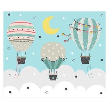 Imagem de Papel de Parede Adesivo Infantil Balões Quarto Bebe - 723pcm - Allodi