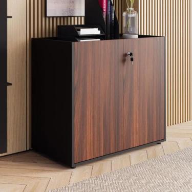 Imagem de Armário Baixo 80cm 2 Portas com Tampo Embutido F5 Office - F5 Office G