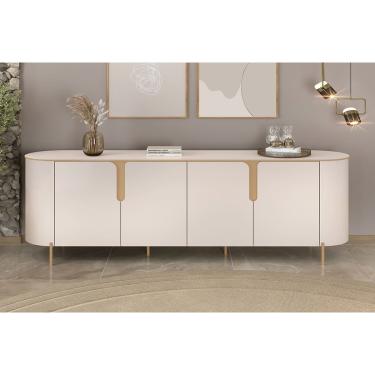 Imagem de Buffet de Sala Jantar Cleo c/ 4 Portas Off White - DJ Móveis