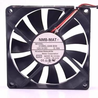 Imagem de Para NMB-MAT 3106KL-04W-B39 3 Fios Cooler DC 12V 0.16A 80 * 80 * 15mm 8015 Ventilador de Servidor Ventilador de Refrigeração