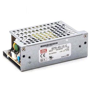 Imagem de DrapeMania Fonte de alimentação comutada EPS-45-12-C, 12V 3,75A 45W, certificação UL TUV CB CE, baixa potência em espera, tamanho compacto de 10 x 5 cm, entrada ampla de 90 a 264 VCA, para sistemas