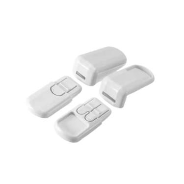 Imagem de Kit 12 Travas ABS Para Gavetas Armários Proteção Infantil - Blubu, Bra