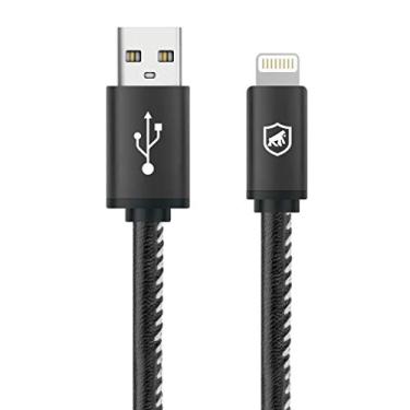 Imagem de Cabo Turbo Militar Original Carregamento Extremamente Rápido para iPhone/iPad - Lightning/USB, Homologado, Qualcomm 3.0, Nylon trançado - Comprimento de 1,5M - Gshield