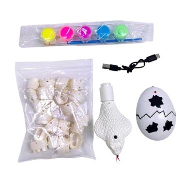 Imagem de Esquirla de controle remoto faça você mesmo, pintura elétrica à mão, grafite, inteligente para crianças, brinquedo de truque assustador, Cobra