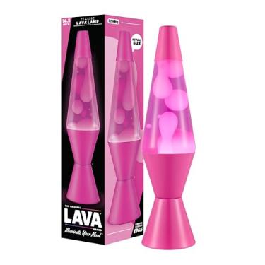 Imagem de Lava The Original Lamp - Nova 36,8 cm Wild Pink - Lâmpada de movimento líquido clássica - Cera branca e líquido rosa - Item #2361 (exclusivo da Amazon)