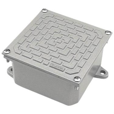 Imagem de Caixa de Passagem de Alumínio com Tampa Reversível CP 10x10 - 56123001