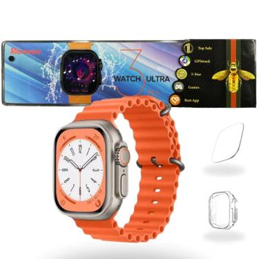 Imagem de Smartwatch Ultra 3 PRO Lançamento 49mm Série 10 GPS Chat GPT NFC - Microwear