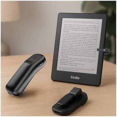 Imagem de KERHAND Virador de página com controle remoto para leitor de livros eletrônicos, acessórios de eBook e fotografia de natureza morta com controle remoto para telefones celulares