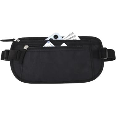 Imagem de Doleira Porta Dólar Viagem Documento Passaporte pochete Porta dinheiro cinto elástico Anti Furto Viagem