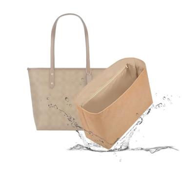 Imagem de 19 NeatThin City Tote 33 Bolsas, Organizador de Bolsa Leve Serve para Bolsas C.Oach, Superfície Impermeável e Forro de Cetim Sedoso (Design com Zíper Lateral, City 33, Chai)