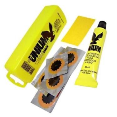 Imagem de Kit Remendo Cola Reparo Selante P/ Câmara Ar Bicicleta Moto - BIKE STI