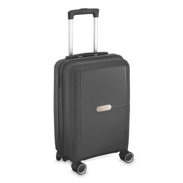 Imagem de Mala de Viagem Executiva com Rodas 360°, 40L, Cadeado TSA, 55x25x21cm, Rígida (Cinza)