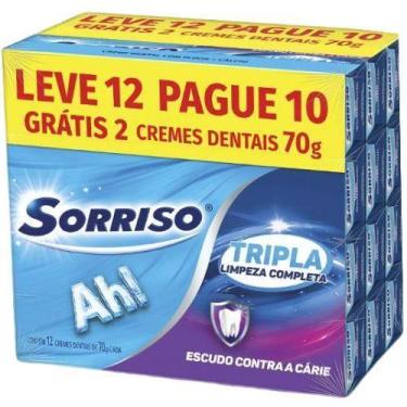 Imagem de Creme Dental Tripla Limpeza Completa Sorriso Leve 12 Pague 9 70g.