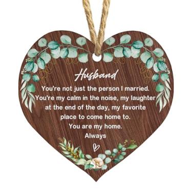 Imagem de Ornamentos de marido 2025 Marido Ornamento de Natal Forever Best Ever Material MDF (9,9 x 9,9 cm)