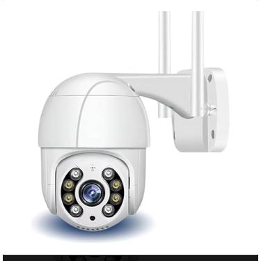 Imagem de Câmera IP Externa Wi-Fi, PTZ 355° Horizontal/100° Vertical, Full HD, Visão Noturna 15m, À Prova D'água IP66, Detecção de Movimento, Áudio Bidirecional