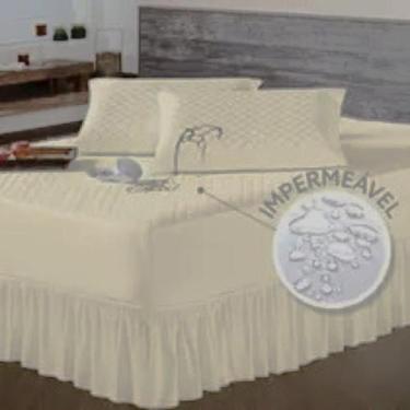 Imagem de Capa De Colchão Impermeável King +2 Capas Trav+ 01 Saia Box - Angel Di
