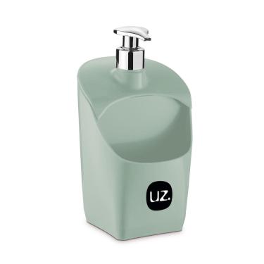 Imagem de Porta Detergente Dispenser Com Suporte Para Esponja Uz Verde