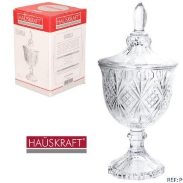 Imagem de Bomboniere Potiche Baleiro Porta Doce Bombons Com Pé Em Vidro Ottawa 2