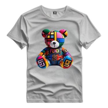 Imagem de Camisa Masculina Premium Estampada Urso Colorido Desenho - Versitz, Ci