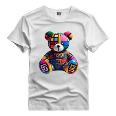 Imagem de Camisa Masculina Premium Estampada Urso Colorido Desenho - Versitz, Br
