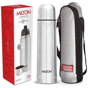 Imagem de Garrafa Térmica para Água 750mL em Aço Inoxidável Isolada a Vácuo de Parede Dupla com Tampa à Prova de Vazamentos, sem BPA e Bolsa Térmica