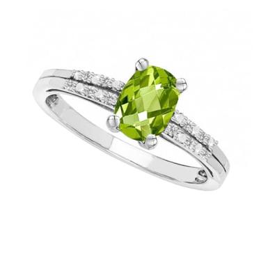 Imagem de Tirafina Pedras preciosas naturais cortadas em almofada com anel de topázio branco, estilo também disponível em pedras preciosas criadas em laboratório e safiras brancas criadas em laboratório,