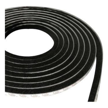 Imagem de 2X Veda Frestas Escova Adesivo Porta Janela 10X7Mm 5Mts Co