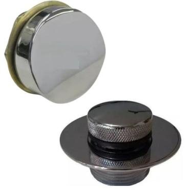 Imagem de Kit Válvulas p/ banheira Escoamento Entrada e Ladrão Cr - LOJASARAH