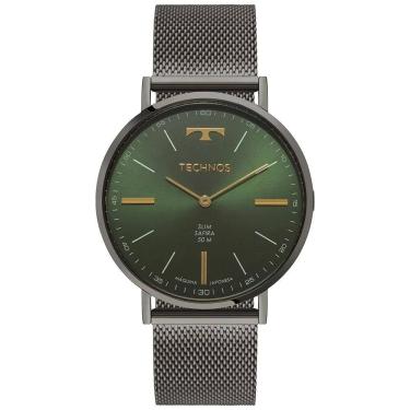 Imagem de Relógio Technos Masculino Ref: 2025lul/1v Slim Mesh Grafite