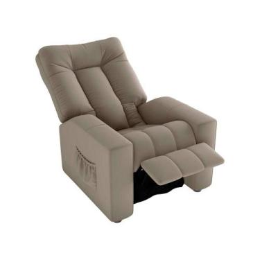Imagem de Poltrona do Papai Reclinável Pallas Matrix, VELUDO CAPUCCINO
