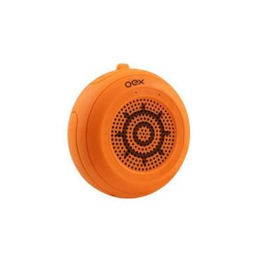 Imagem de Caixa de Som a Prova D'Água OEX Speaker Float SK414 10W Laranja com Microfone Entrada Micro SD