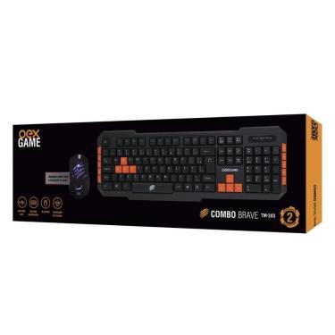 Imagem de Combo Gamer Teclado E Mouse Brave Tm303 - 3.200Dpi Preto