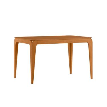 Imagem de Mesa de Jantar Retangular com Tampo MDF Aurea Ypê 120 cm
