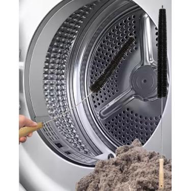 Imagem de Limpador de ventilação de secador, escova de fiapos flexível para armadilha de ventilação de secadora de roupas, ferramenta de prevenção de incêndio, essenciais de limpeza doméstica