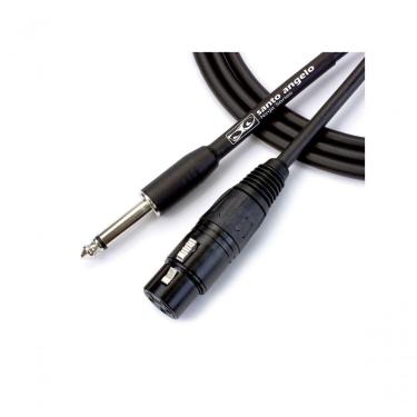 Imagem de Cabo De Microfone Ninja Hg 0,20 Mm Conector P10-xlr Femea 25ft 7,62 Metros Preto