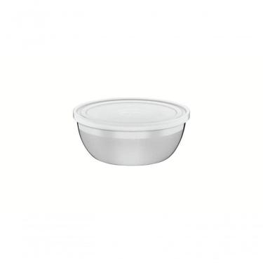 Imagem de Pote Redondo Tramontina Freezinox Em Inox Com Tampa Plástica 0,8 Litros