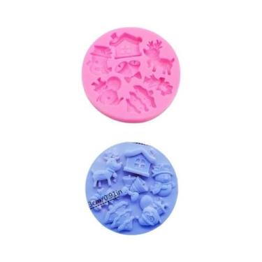 Imagem de Molde De Silicone De Natal Para Resina, Joias DIY, Papai Noel, Árvore,