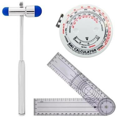 Imagem de Kit Fisioterapia Martelo Buck Fita Imc Goniometro Grande - SEM MARCA, 