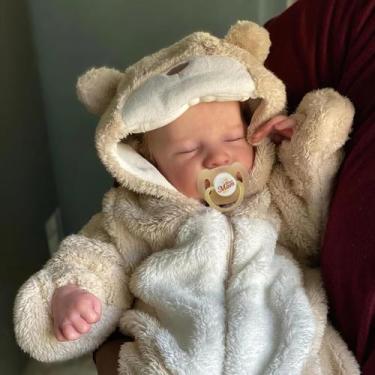 Imagem de Boneca Reborn Baby Doll BABESIDE Lifelike Boy 43 cm, corpo completo em