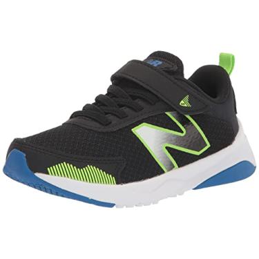 Imagem de New Balance Tênis de corrida infantil Dynasoft 545 V1 Hook and Loop, Preto/Pixel Verde/Cobalto, 17