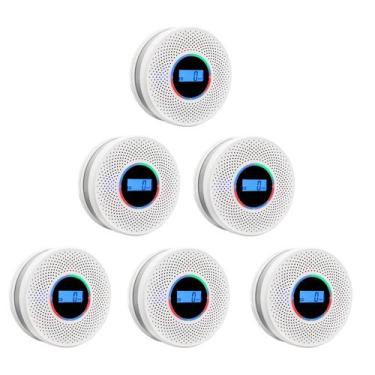 Imagem de Detector de fumaça e monóxido de carbono Coreel com display digital