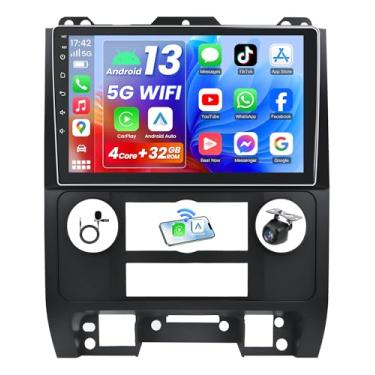 Imagem de Para Ford Escape 2008-2012 som automotivo – Android 13, 2 GB de RAM + 32 GB de ROM, tela sensível ao toque de 9 polegadas, WiFi 5G, CarPlay sem fio e Android Auto, navegação GPS, Bluetooth 5.0, DSP