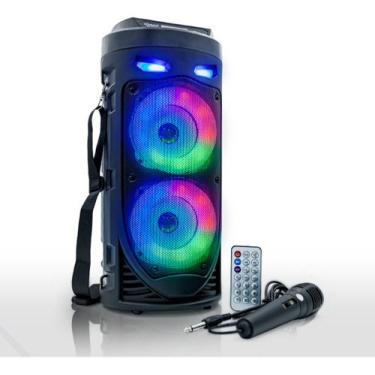 Imagem de Caixa De Som Bluetooth Grande potente 50w Amplificada C Microfone Alça