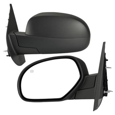 Imagem de LUCTEND Espelhos de reboque compatíveis com 2007-2013 para Chevy Silverado 1500 2500 HD 3500 HD para GMC Sierra 1500 2500 HD para GMC Yukon/Yukon XL 1500, espelho retrovisor lateral direito aquecido