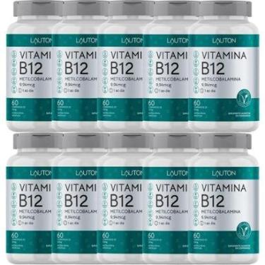 Imagem de Kit 10X Vitamina B12 Metilcobalamina - 60 Comprimidos - Lauton Nutrition-Masculino