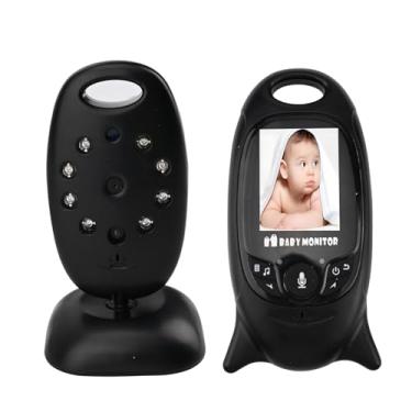 Imagem de ANJ.GG Babá Eletrônica Sem Fio com Tela 2.0" LCD, Áudio Bidirecional, Visão Noturna, Monitoramento de Temperatura, Lullabies, Alcance até 260 m