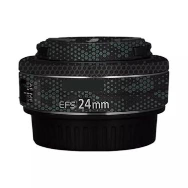 Imagem de EFS 24 2.8 Adesivo de lente de câmera para Canon EF-S 24 mm F2.8 revestimento protetor de película decalque de vinil (verde amba)