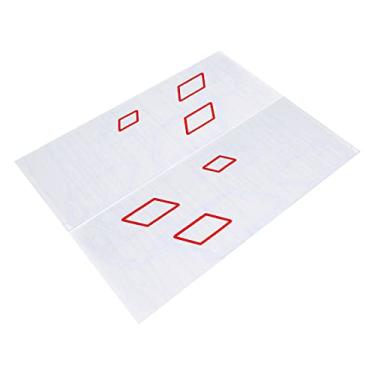 Imagem de Adesivo Lateral do Corpo do Carro Decalques de PVC Sturdy Sport Styling Decoration Auto Truck Racing (Vermelho branco)