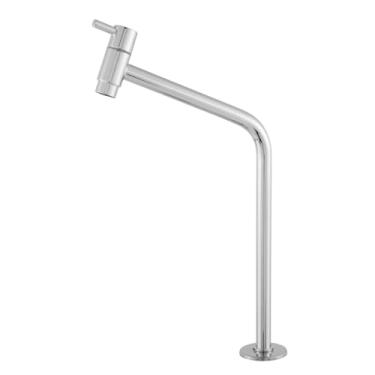 Imagem de Torneira Para Pia de Banheiro Slim Bica Alta Cromada 1/4 Volta